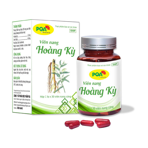 PQA HOÀNG KỲ VIÊN NANG (Giá 177.000/hộp 30 viên)